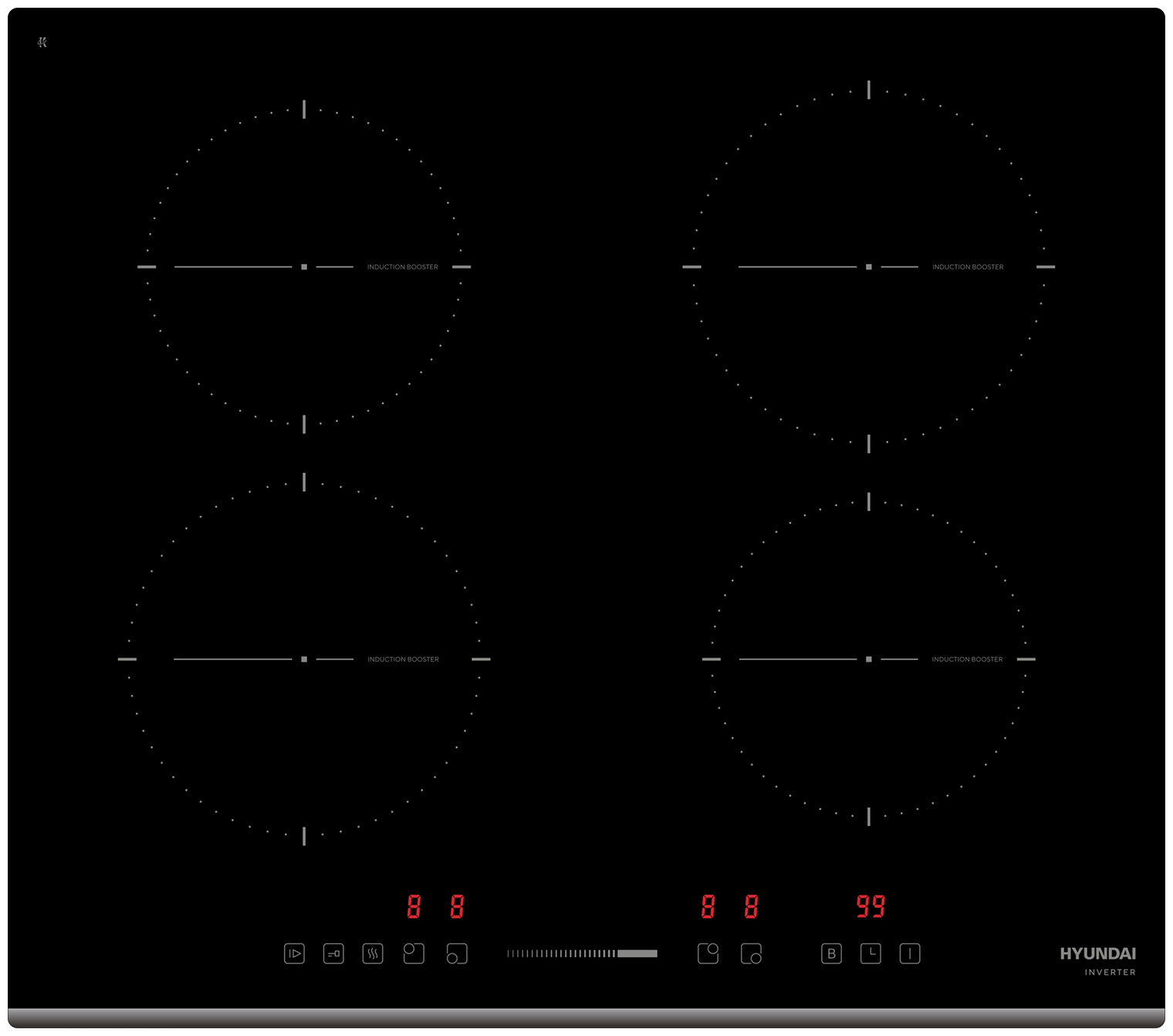 Панель индукционная Hyundai HHI 6741 BG