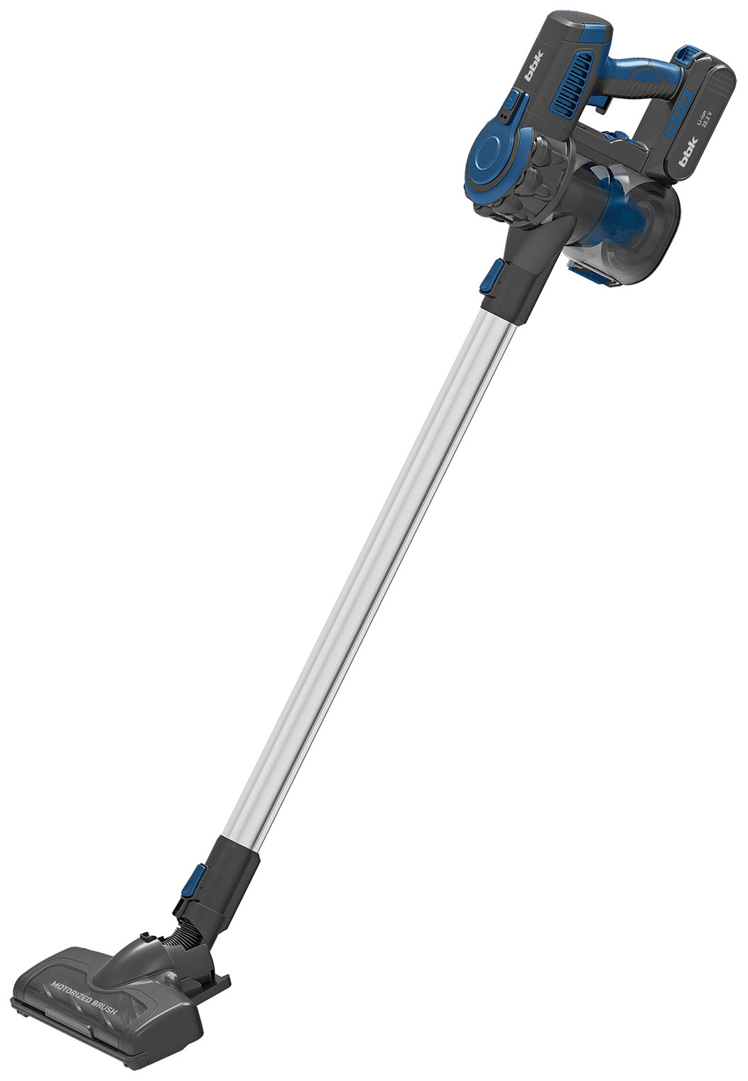 Пылесос вертикальный BBK BV3001, синий/серый