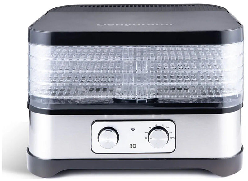 Сушилка для овощей и фруктов BQ FD1000 xерный-стальной