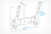 Кронштейн для телевизора Holder LCD-T4612-B