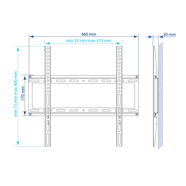 Кронштейн для телевизора KROMAX IDEAL-3 WHITE
