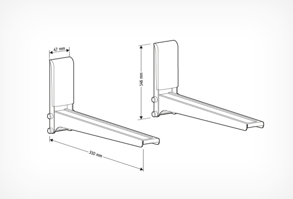 Кронштейн для СВЧ-печей Holder MWS-2005 WH