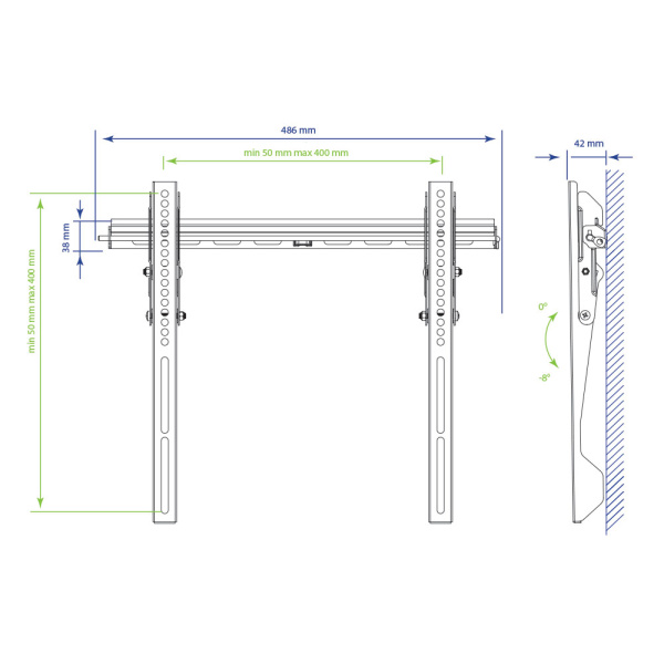 Кронштейн для телевизора KROMAX VEGA-12 BLACK