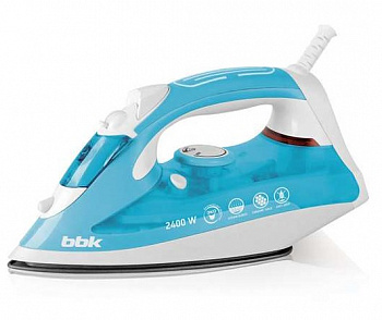 Утюг BBK ISE-2400 голубой/белый