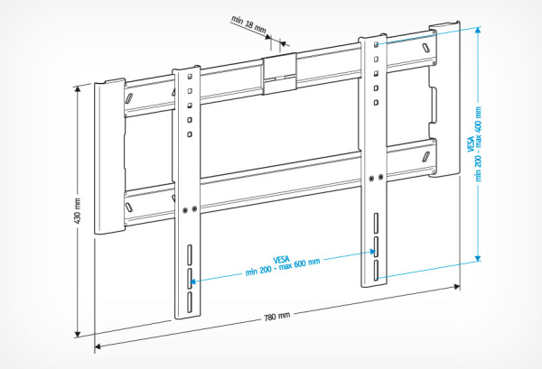 кронштейн для телевизора Holder LCD-F2608-B
